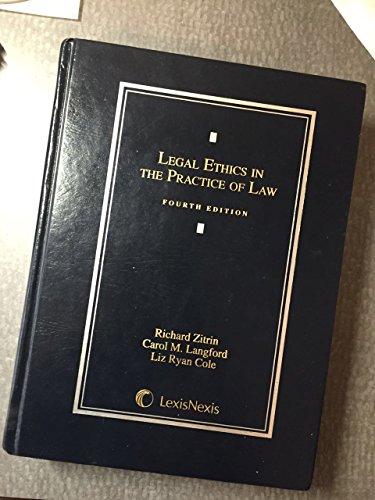 Imagen de archivo de Legal Ethics in the Practice of Law (2013) a la venta por SecondSale