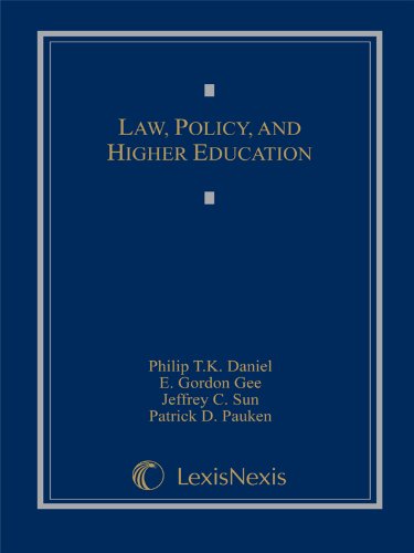 Stock image for Law, Policy, and Higher Education for sale by Book Deals