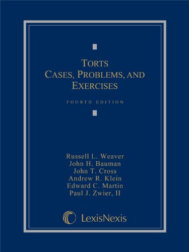 Beispielbild fr Torts: Cases, Problems, and Exercises (2013) zum Verkauf von SecondSale