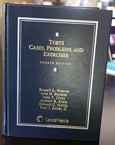 Stock image for Torts: Cases, Problems, and Exercises (2013) for sale by Amazing Books Pittsburgh