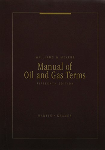 9780769860008: Manual of Oil and Gas Terms