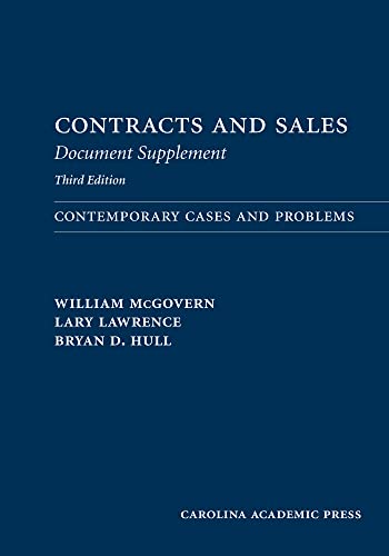 9780769864204: Contracts and Sales Document Supplement: Contemporary Cases and Problems