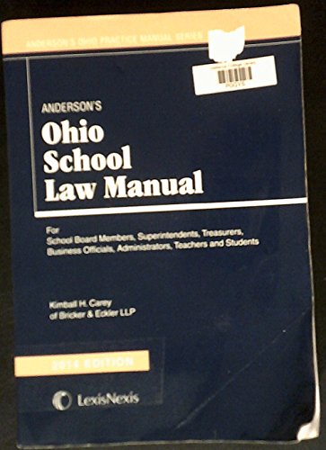 9780769899985: Anderson's Ohio School Law Manual 2014 Edition