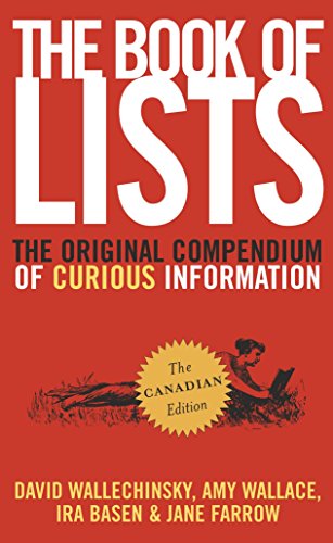Beispielbild fr The Book of Lists: The Original Compendium of Curious Information, Canadian Edition zum Verkauf von Goodwill of Colorado