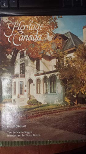 Stock image for Heritage Canada for sale by M. W. Cramer Rare and Out Of Print Books