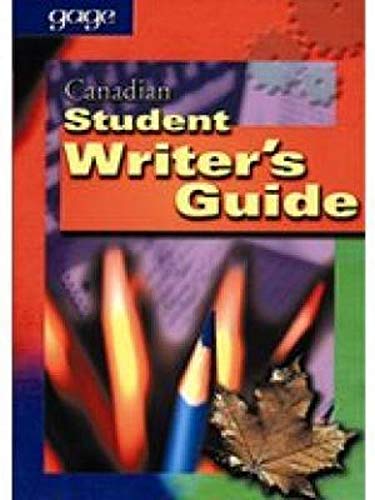 9780771513183: Canadian student writer's guide by Chelsea Donaldson (January 19,2000)