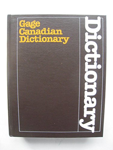 9780771519802: Gage Canadian Dictionary [Hardcover] by Avis, Walter S.