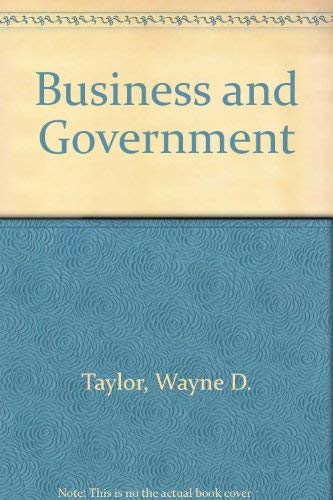 Stock image for Business and Government Relations for sale by Better World Books