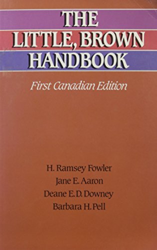 Stock image for The Little, Brown Handbook (First Canadian Edition) for sale by Irish Booksellers