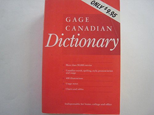 Imagen de archivo de Gage Canadian Dictionary a la venta por Better World Books