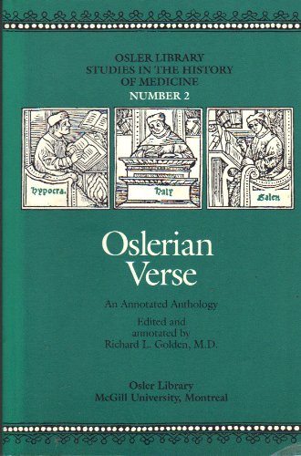 Beispielbild fr Oslerian Verse: An Annotated Anthology zum Verkauf von Cross-Country Booksellers