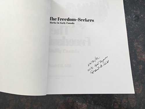 Beispielbild fr Freedom-Seekers : Blacks in Early Canada zum Verkauf von Better World Books