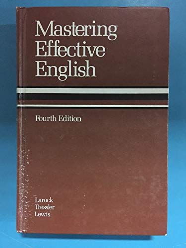 9780773023079: Mastering Effective English [Hardcover] by Tressler, Lewis Larock