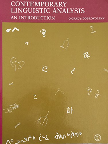 Imagen de archivo de Contemporary Linguistic Analysis: An Introduction a la venta por Plato's Bookshop