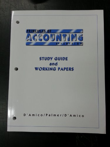 Imagen de archivo de Principles of Accounting 2/e Workbook a la venta por Textbook Pro