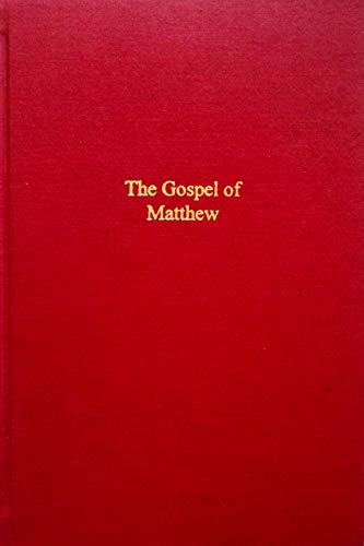 Stock image for The Gospel of Matthew: Volume 1 Book 2: The Mellen Biblical Commentary. for sale by 3rd St. Books