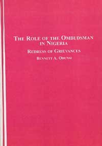 The Role of the Ombudsman in Nigeria: (9780773453364) by Redress Of Grievances