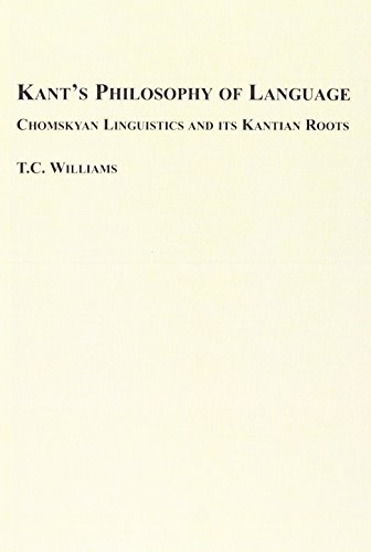 9780773493667: Kant's Philosophy of Language: Chomskyan Linguistics and Its Kantian Roots: v. 33 (Studies in the History of Philosophy S.)