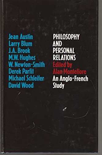 Stock image for Philosophy and Personal Relations : An Anglo-French Study for sale by Better World Books: West