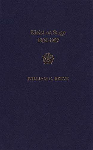 Stock image for Kleist on Stage, 1804-1987 for sale by Better World Books