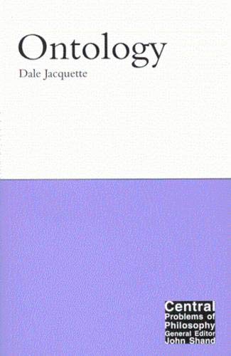 Ontology (9780773524637) by Jacquette, Dale