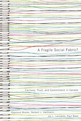 Beispielbild fr Fragile Social Fabric: Fairness, Trust, and Commitment in Canada zum Verkauf von bmyguest books