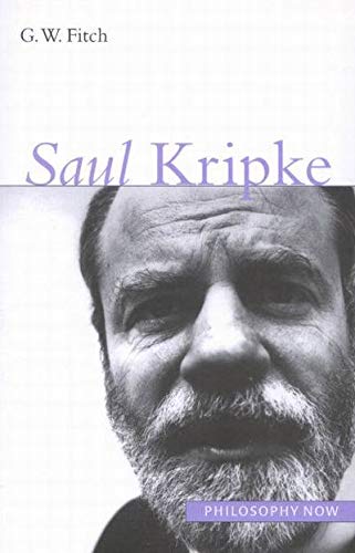 Stock image for Saul Kripke (Philosophy Now (McGill-Queen's)) for sale by Books From California