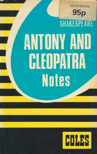 9780774031837: Antony and Cleopatra