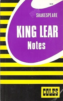 9780774032070: King Lear: Notes (Coles Notes)