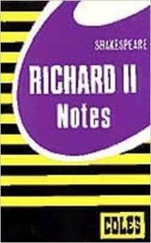 Stock image for Richard II Notes (Coles) by Shakespeare for sale by medimops