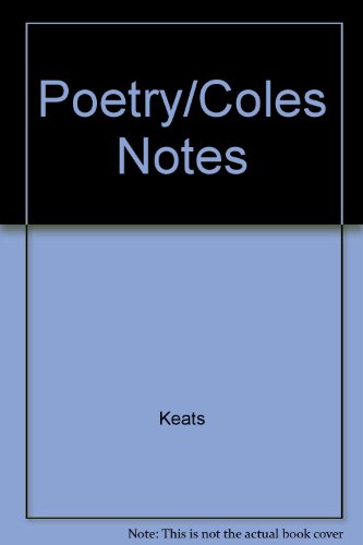 Poetry/Coles Notes (9780774034067) by Keats