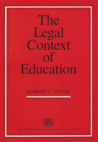 Imagen de archivo de Legal Context of Education a la venta por Better World Books: West