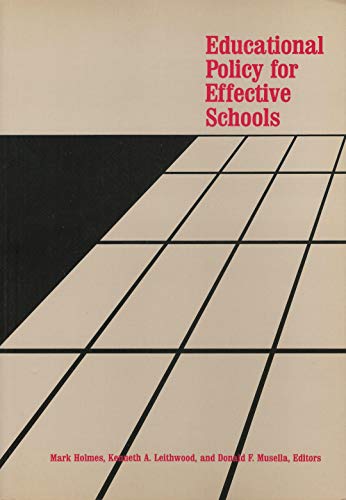 9780774403283: Educational Policy for Effective Schools