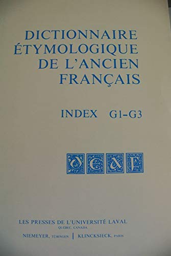 Beispielbild fr Dictionnaire tymologique de l'ancien franais zum Verkauf von Ammareal