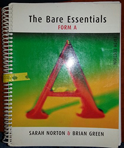 Imagen de archivo de Bare Essentials Form A : 5th Edition a la venta por Zoom Books Company