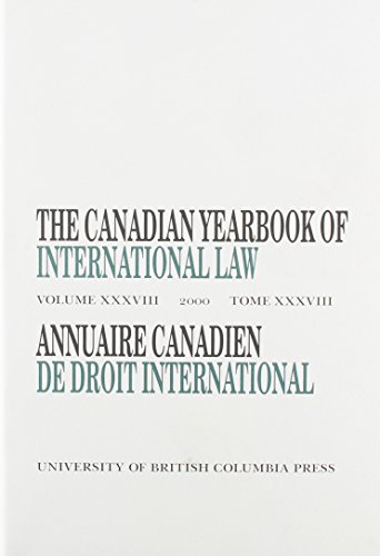 9780774808668: Canadian Yearbook on International Law/Annuaire Canadien De Droit International: 2000