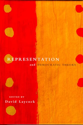 Beispielbild fr Representation and Democratic Theory zum Verkauf von Book Dispensary