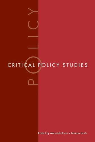 Imagen de archivo de Critical Policy Studies a la venta por Better World Books