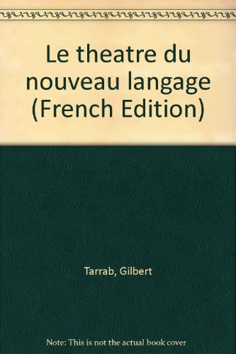 Stock image for Thtre du Nouveau Langage for sale by Better World Books