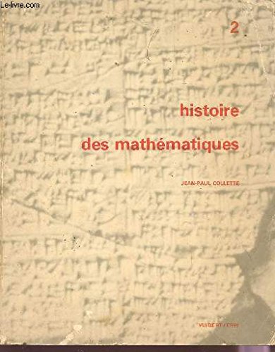 9780776701646: HISTOIRE DES MATHEMATIQUES - tome 2.