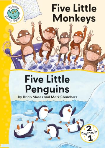 Beispielbild fr Five Little Monkeys/Five Little Penguins (Tadpoles: Nursery Rhymes) (Tadpoles: Fairytale Jumbles) zum Verkauf von WorldofBooks