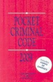 Stock image for Pocket Criminal Code 2009 for sale by Better World Books