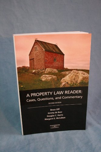 Beispielbild fr Property Law Reader : Cases, Questions, and Commentary zum Verkauf von Better World Books