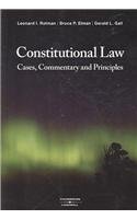 Beispielbild fr Constitutional Law : Cases, Commentary and Principles zum Verkauf von Better World Books