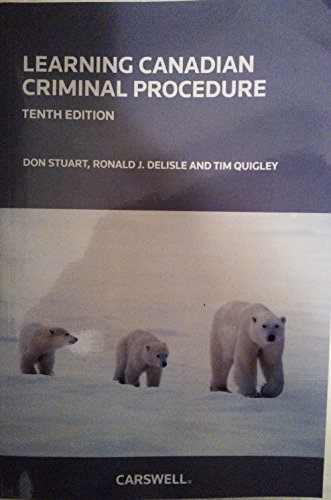 Imagen de archivo de Learning Canadian Criminal Procedure a la venta por ThriftBooks-Dallas