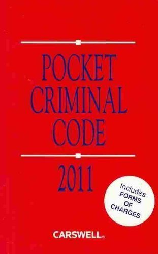 Imagen de archivo de Pocket Criminal Code 2011 a la venta por ThriftBooks-Dallas