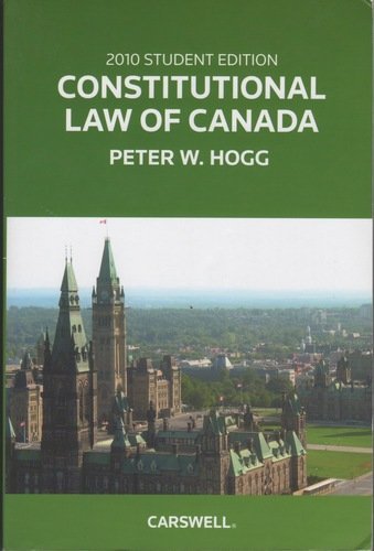 Stock image for Constitutional Law of Canada 2010 for sale by ThriftBooks-Dallas