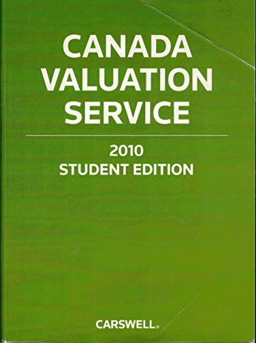 Canada Valuation Service 2010 (9780779828043) by Campbell, Ian R.; Johnson, Howard E.; Nobes, Christopher