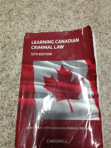 Imagen de archivo de Learning Canadian Criminal Law,12th Edition a la venta por Better World Books: West