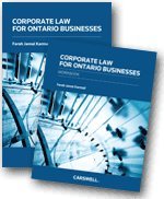 Beispielbild fr Corporate Law for Ontario Businesses zum Verkauf von Better World Books